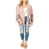 American Rag Juniors Printed Drawstring Kimono Soft Mauve Combo XL