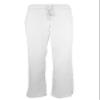 Natual Uniforms Women's Ultra Soft Modern Fit Drawstring Scrub Pant (White, Large) view 1