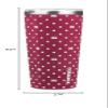 Corkcicle Tumbler - 24oz NCAA Triple Insulated Stainless Steel Travel Mug, Mississippi State Bulldogs, Polka Dot view 2
