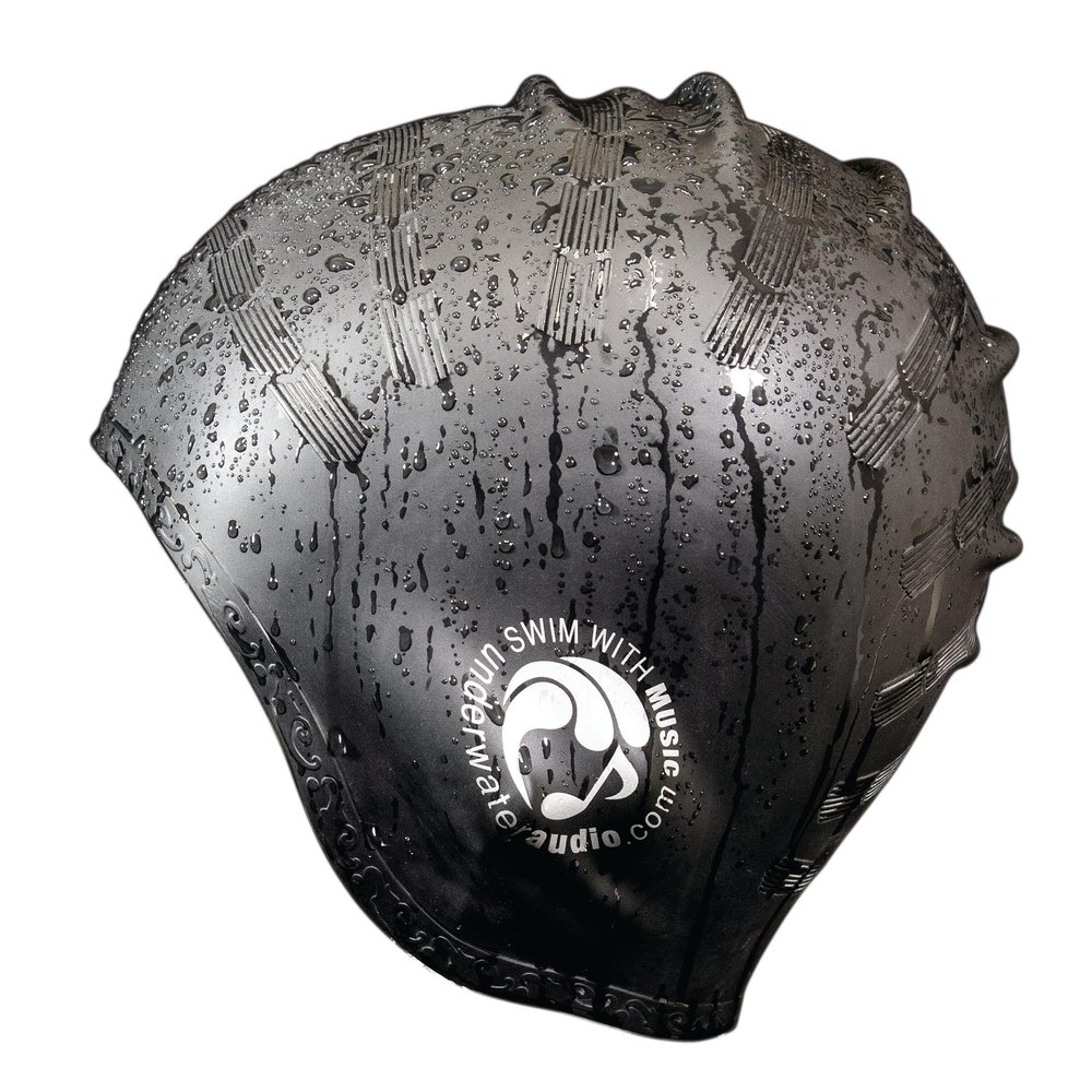 Ampyx Swimming Cap Compatible with Underwater Audio Swimbuds