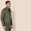 Amazon Essentials Men's Standard Full-Zip Fleece Mock Neck Sweatshirt, Olive Heather X-Large view 3