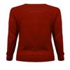 J. LOVNY Women's Basic Long Sleeve Crew Neck Button Down Simple Sweater Cardigan view 3