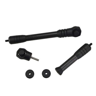 Ace Hunter 6" 8" Archery Bow Stabilizer Carbon Weight Silencer Vibration Dampener Freestyle (Black, 8")