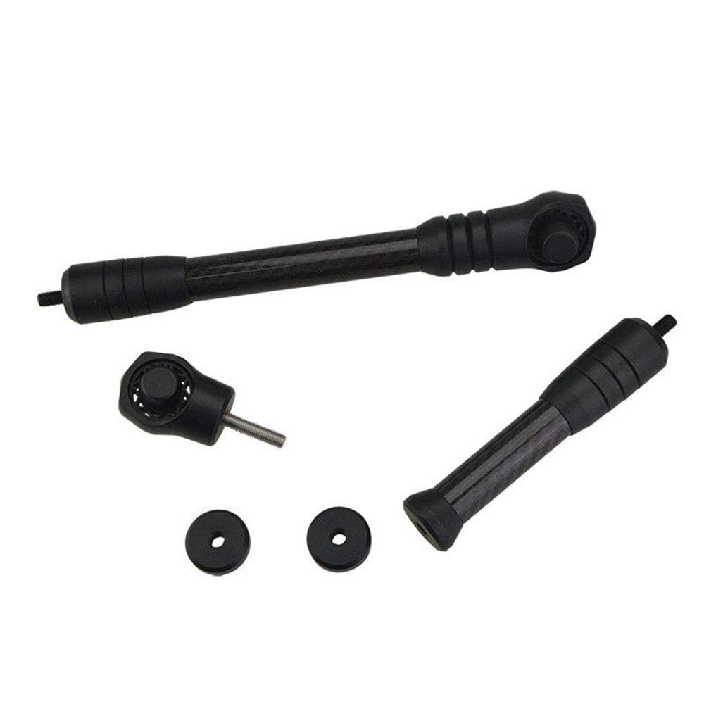 Ace Hunter 6" 8" Archery Bow Stabilizer Carbon Weight Silencer Vibration Dampener Freestyle (Black, 8")