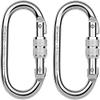 ISOP Heavy Duty Climbing Snap Hooks Pack of 2 - Breaking Strength 11KN Durable Spring Hooks for Rigging, Ropes, Hammocks, Camping view 1