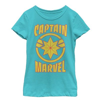 Fifth Sun girls Marvel Marvel Star Short Sleeve Tee T Shirt, Tahiti Blue, X-Small US