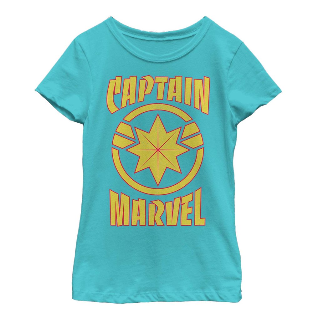 Fifth Sun girls Marvel Marvel Star Short Sleeve Tee T Shirt, Tahiti Blue, X-Small US
