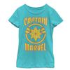 Fifth Sun girls Marvel Marvel Star Short Sleeve Tee T Shirt, Tahiti Blue, X-Small US view 1