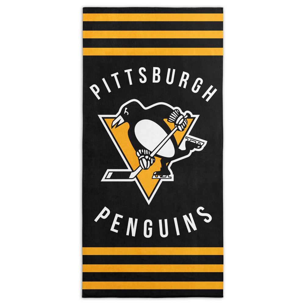 Northwest NHL Pittsburgh Penguins Beach Towel, 30" x 60", Stripes