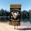 Northwest NHL Pittsburgh Penguins Beach Towel, 30" x 60", Stripes view 4
