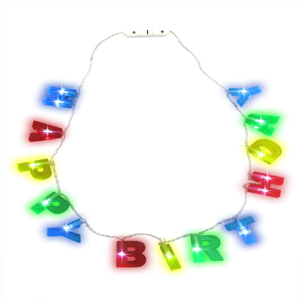 Nicky Bigs Novelties Happy Birthday Necklace, Birthday Decorations