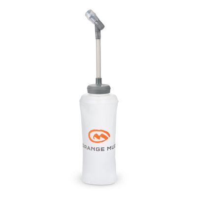 Orange Mud 600ml Soft Flask - UltraFlask (One Bottle) - Collapsible Hydration Bottle with Sport Cap & Hose - Pocket Fit, BPA-Free, Anti-Slosh Design