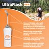 Orange Mud 600ml Soft Flask - UltraFlask (One Bottle) - Collapsible Hydration Bottle with Sport Cap & Hose - Pocket Fit, BPA-Free, Anti-Slosh Design view 2