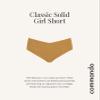 commando Classic Solid Girl Short | Elastic-Free, Raw-Cut Microfiber Underwear | Everyday Comfort | Fast Drying & Breathable | Caramel, X-Small-Small view 4