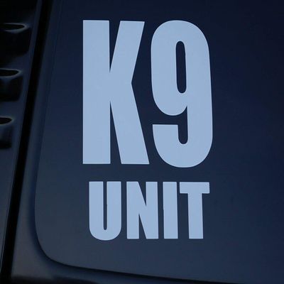 K9 Unit Police Dog Vinyl Sticker Decal K-9 Choose Size & Color!! Law Enforcement (V173) (6" X 5", Orange)