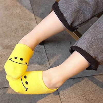 5 Pair/lot 2019 Cute Kids Socks Smiley Infant Socks Cotton Autumn Winter Breather Comfortable Baby Socks New Bebe Calcetines (Small)