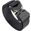 Tactical Belt for Men, 1.5 Inch Tactical Belts for Men, Casual Men's Belt, Nylon Web Work Belt with Heavy Duty Buckle(Black, L) view 1