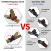 Tactical Belt for Men, 1.5 Inch Tactical Belts for Men, Casual Men's Belt, Nylon Web Work Belt with Heavy Duty Buckle(Black, L) view 2