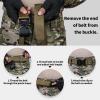 Tactical Belt for Men, 1.5 Inch Tactical Belts for Men, Casual Men's Belt, Nylon Web Work Belt with Heavy Duty Buckle(Black, L) view 3