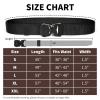 Tactical Belt for Men, 1.5 Inch Tactical Belts for Men, Casual Men's Belt, Nylon Web Work Belt with Heavy Duty Buckle(Black, L) view 4