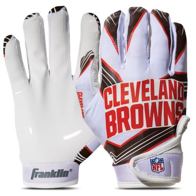 Franklin Sports NFL Cleveland Browns Youth Football Receiver Gloves - X-Small/Small