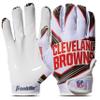 Franklin Sports NFL Cleveland Browns Youth Football Receiver Gloves - X-Small/Small view 1