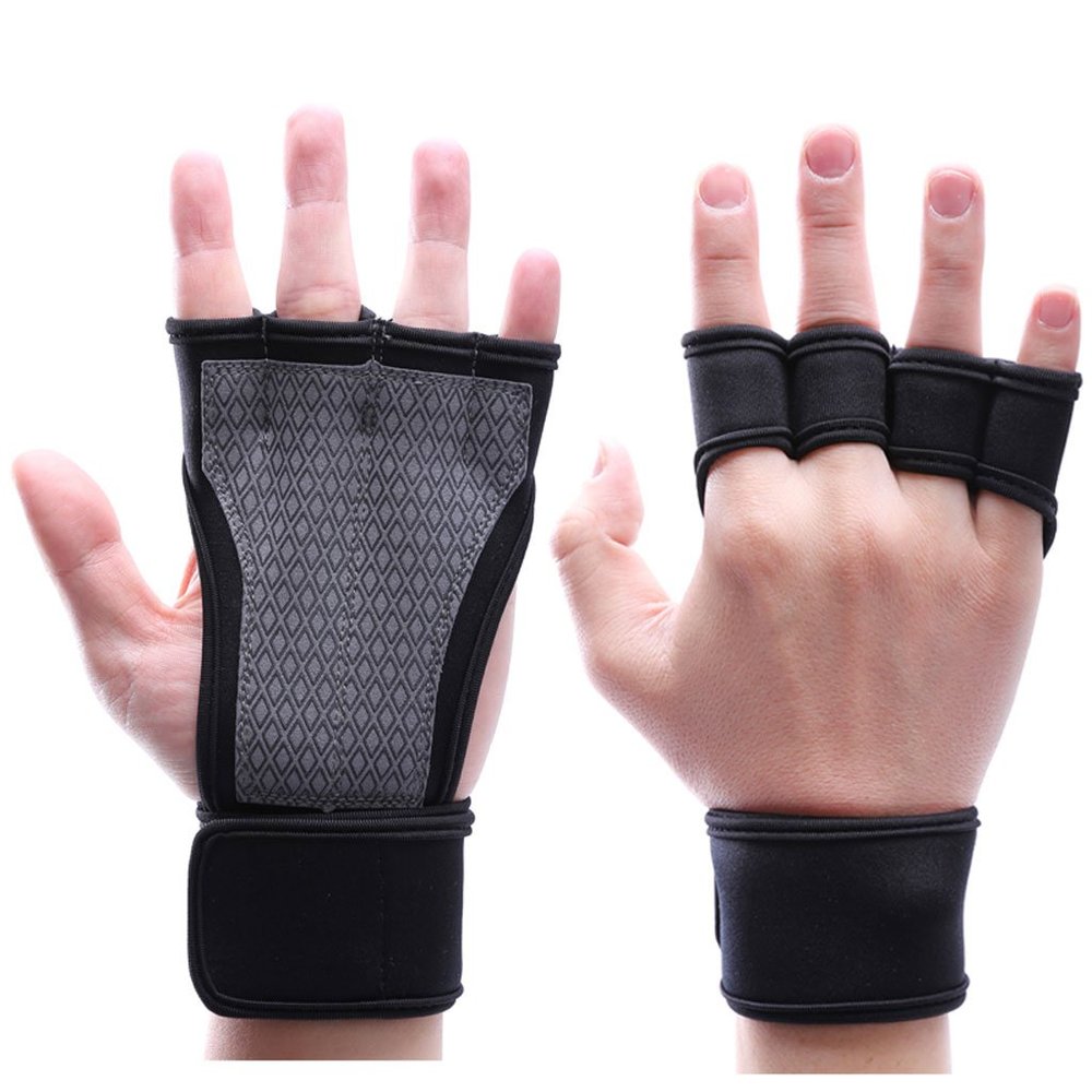 Kmgjc Breathable Silicone Non-Slip Sports Gloves Weightlifting Gloves Men and Women Fitness Gloves Equipment Strength (Color : C, Size : L)