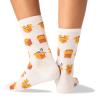 Hot Sox womens Cat Lovers Novelty Fashion Crew Casual Sock, Cats in Boxes (Natural Melange), 6 12 US view 2