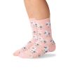 Hot Sox Girls' Big Fun Animal Crew 1 Pair Pack-Cool & Cute Casual Novelty Socks for Kids, Poodles (Blush), Small/Medium view 4
