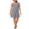 Style & Co. Womens Striped Daytime Tank Dress Navy XXL view 1