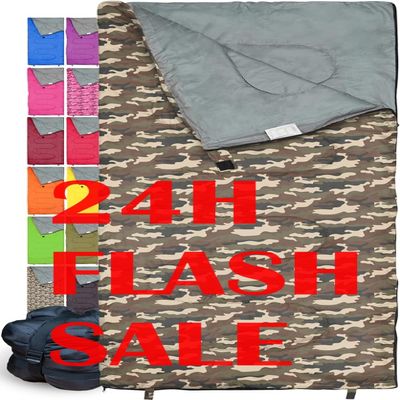 REVALCAMP Sleeping Bag Indoor & Outdoor Use - Navy Seal Style Camouflage. Great for Kids, Boys, Girls, Teens & Adults. Ultralight and Compact Bags are Perfect for Hiking, Backpacking & Camping