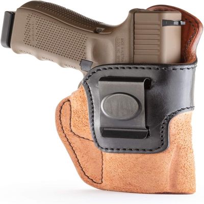 1791 GUNLEATHER Glock 19 Holster- Rigid IWB Leather Gun Holster - Right Handed - Glock 17, 19, 22, 23, 25, 26, 27, 29, S&W MP40 MP9 Shield, Sig P225, Springfield XD9 XD40, Ruger SR9 SR9c SR40 (RCH-4)