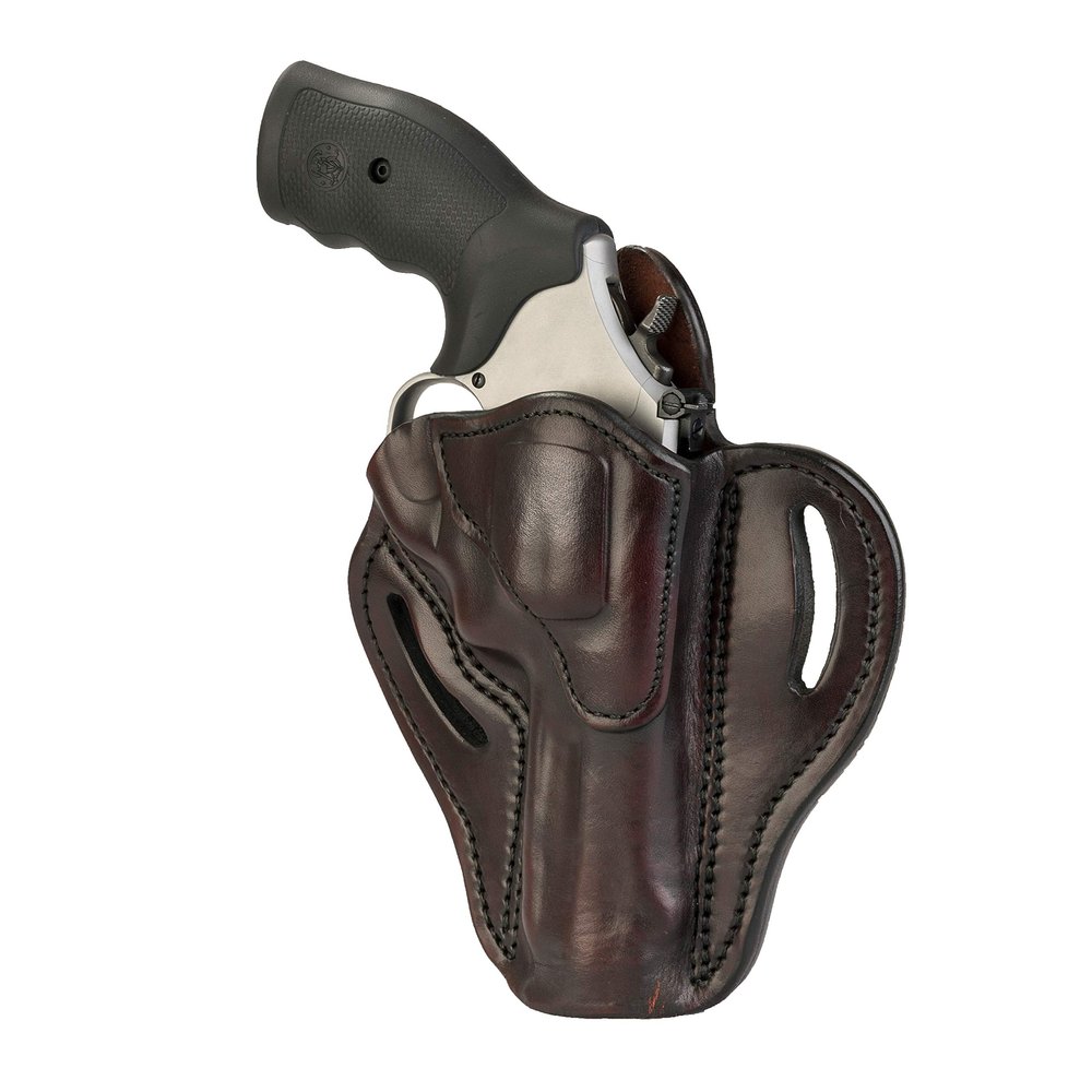 1791 GUNLEATHER K-Frame Revolver Holster - OWB Leather Revolver Holster - Right Handed - Compatible with Ruger GP100, Smith & Wesson K Frame and 686 (Size 2)
