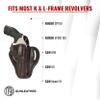 1791 GUNLEATHER K-Frame Revolver Holster - OWB Leather Revolver Holster - Right Handed - Compatible with Ruger GP100, Smith & Wesson K Frame and 686 (Size 2) view 3