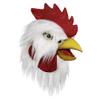 MOLEZU Rooster Mask Chicken Head Mask for Adult, Animal Cock Latex Props for Halloween Cosplay Costume Party Masquerade, White view 1