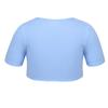YiZYiF Girls' Classic Knitted Ballet Long Sleeve Wrap Top Warm-up Sweater Bolero Cardigan Cotton Sky Blue 2-3 view 3
