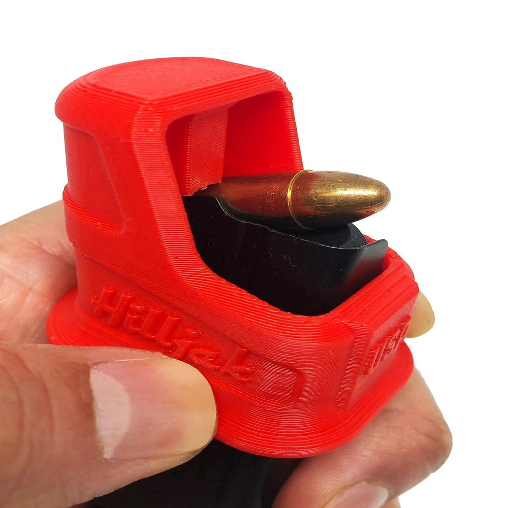 3D Printed Magazine Speed Loader Designed to fit Sig P365 Springfield Hellcat Walther P99C, Canik TP9, Taurus GX2 GX4 PT809 809C PT24/7 PT92, PT99, TH9 Ruger Max-9 S&W Shield Plus CSX, QL9P Red