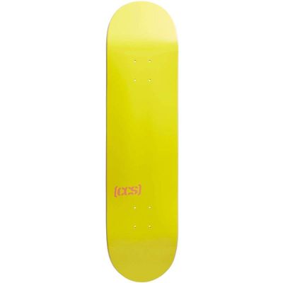 [CCS] Logo Skateboard Deck Yellow 8.50"