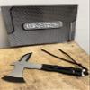 HWT239 Full Tang Fixed Blade Hunting Throwing Axe with Black Cord Handle (HWT239BK) view 2