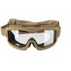Lancer Tactical AERO Airsoft Tactical Safety Goggles -3mm Dual Pane Lens, Anti-Fog Glasses for Hunting and Cycling-One Len (TAN) view 2