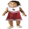 Little King NCAA Toddler/Youth Girls Team Cheer Jumper Dress-Oklahoma-Y6 view 1