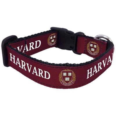 All Star Dogs NCAA Harvard Crimson University Dog Collar, Large, Crimson