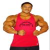 Stringer Tank Top in Red with CZW Athletics Design view 1