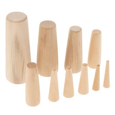 Almencla 10 Pieces 7 Sizes Wooden Plugs Emergency Boat Marine Gear Hole Filler