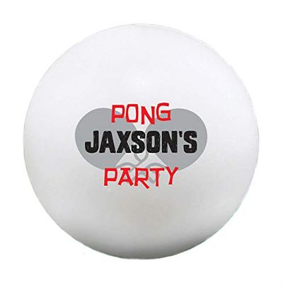 Infusion Custom Pong Party Design Ping Pong Balls, 12 White Table Tennis Balls