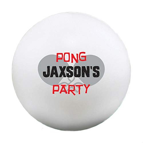 Infusion Custom Pong Party Design Ping Pong Balls, 12 White Table Tennis Balls