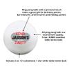 Infusion Custom Pong Party Design Ping Pong Balls, 12 White Table Tennis Balls view 2