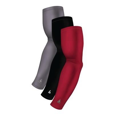 Arm Sleeve Pack For Men Women Youth Sports - Athletic Sleeves for Football Softball Cycling Volleyball Basketball Baseball - UV Sun Protection for Arms - Bicep Elbow Compression - Tattoo Cover Up