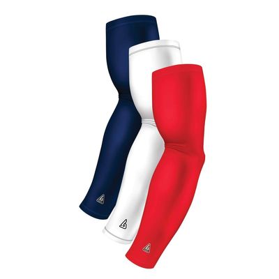 Arm Sleeve Pack For Men Women Youth Sports - Athletic Sleeves for Football Softball Cycling Volleyball Basketball Baseball - UV Sun Protection for Arms - Bicep Elbow Compression - Tattoo Cover Up