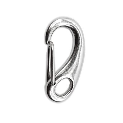 MARINE CITY Egg Shaped Spring Snap Hook 316 Stainless Steel, Premium Quality, Rustproof, Lightweight, 2-1/2" for Keys, Water Bottles, RVs, Boats, Camping, Hiking (Pack of 1)